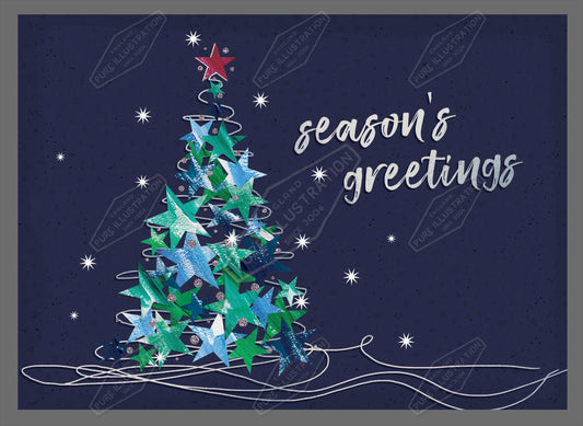 00030178SLA- Sarah Lake is represented by Pure Art Licensing Agency - Christmas Greeting Card Design