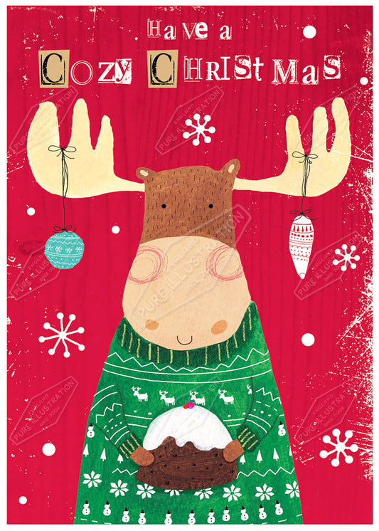 Cute Reindeer / Moose by Cory Reid for Pure Art Licensing Agency & Surface Design Studio