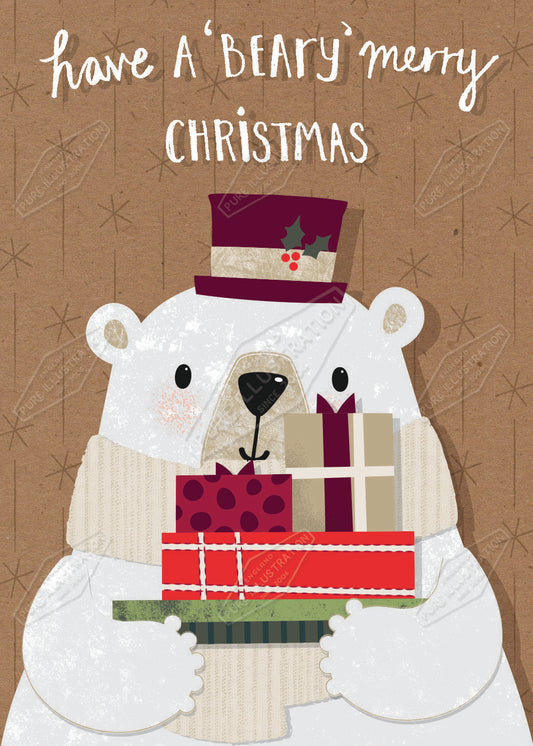 Polar Bear Christmas Design by Pure Art Licensing Agency & Surface Design Studio