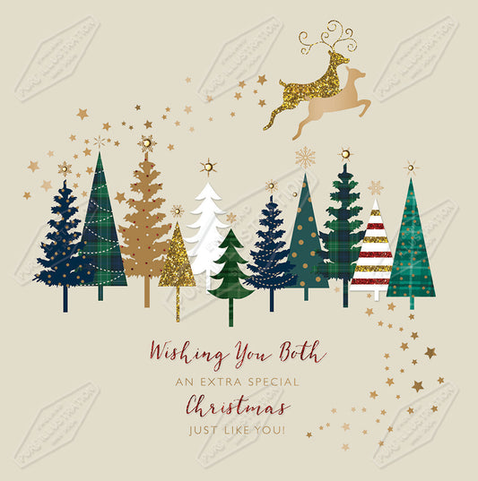 00032037KSP- Kerry Spurling is represented by Pure Art Licensing Agency - Christmas Greeting Card Design