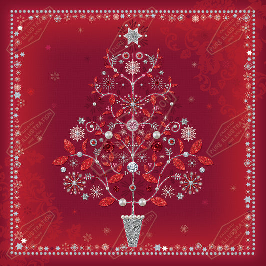 00032185KSP- Kerry Spurling is represented by Pure Art Licensing Agency - Christmas Greeting Card Design