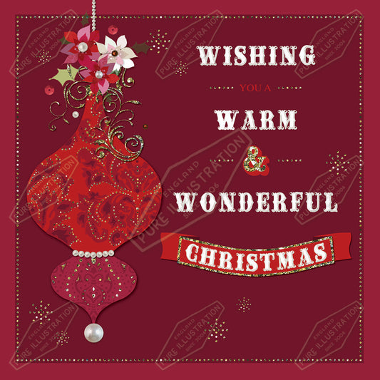 00032200KSP- Kerry Spurling is represented by Pure Art Licensing Agency - Christmas Greeting Card Design