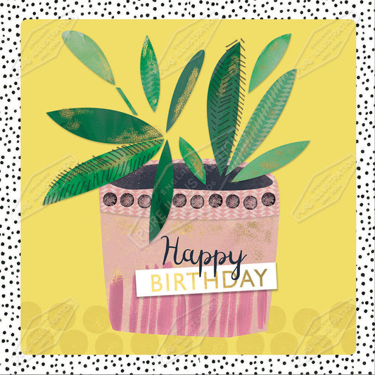 00032306SLA- Sarah Lake is represented by Pure Art Licensing Agency - Birthday Greeting Card Design