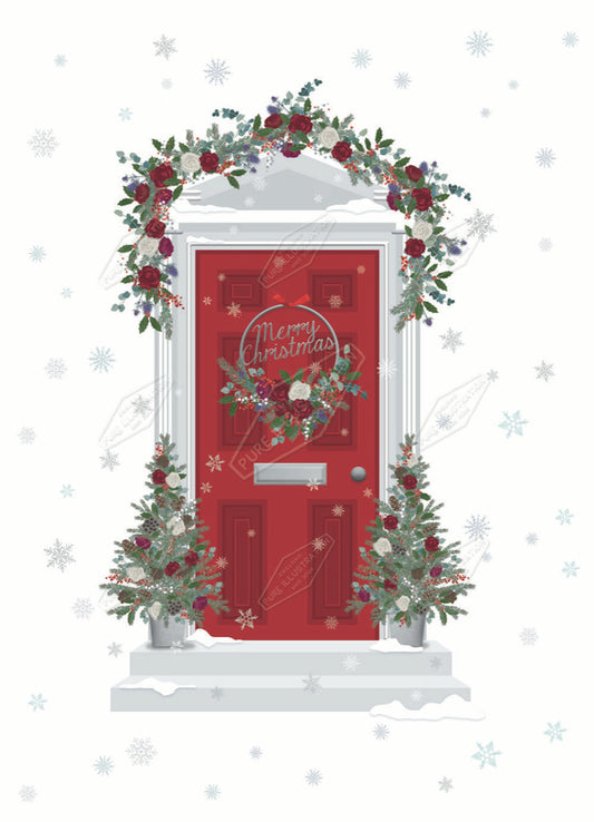 00032309KSP- Kerry Spurling is represented by Pure Art Licensing Agency - Christmas Greeting Card Design