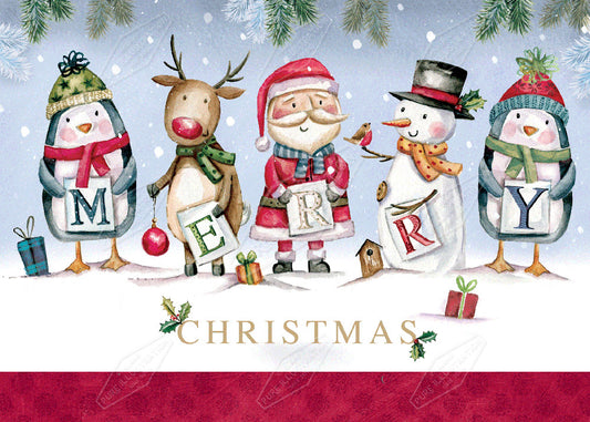00032343DEV - Deva Evans is represented by Pure Art Licensing Agency - Christmas Greeting Card Design