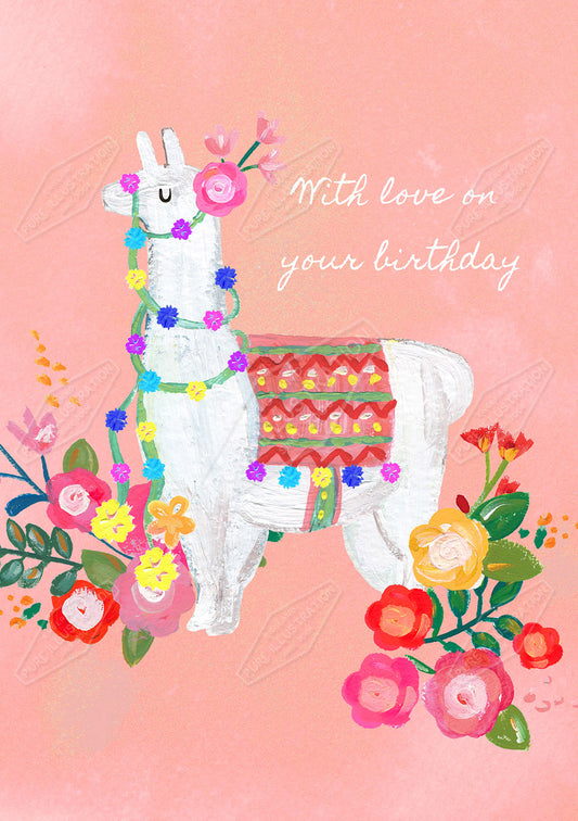 00033188KSP- Kerry Spurling is represented by Pure Art Licensing Agency - Birthday Greeting Card Design