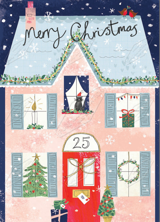 00033462SLA- Sarah Lake is represented by Pure Art Licensing Agency - Christmas Greeting Card Design
