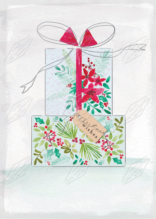 00033484SLA- Sarah Lake is represented by Pure Art Licensing Agency - Christmas Greeting Card Design