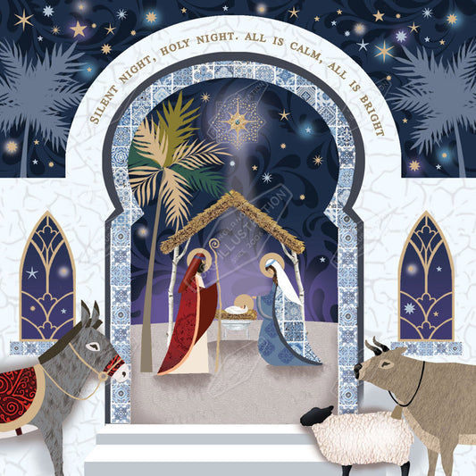 00033540DEV - Deva Evans is represented by Pure Art Licensing Agency - Christmas Greeting Card Design