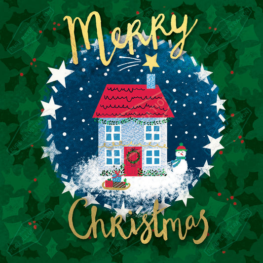 00033638SLA- Sarah Lake is represented by Pure Art Licensing Agency - Christmas Greeting Card Design