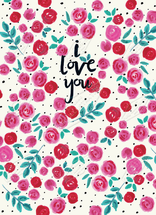 00033905SLA- Sarah Lake is represented by Pure Art Licensing Agency - Valentine's Day Greeting Card Design
