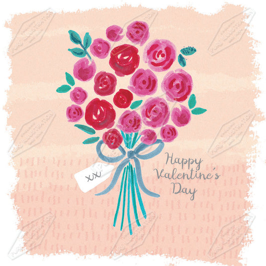 00033907SLA- Sarah Lake is represented by Pure Art Licensing Agency - Valentine's Day Greeting Card Design