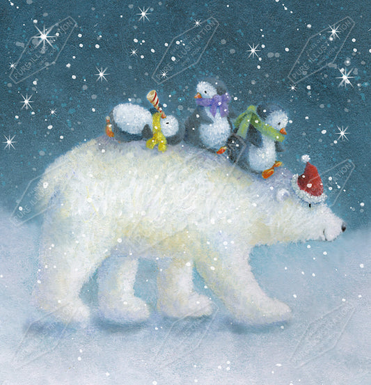00034003JPA- Jan Pashley is represented by Pure Art Licensing Agency - Christmas Greeting Card Design