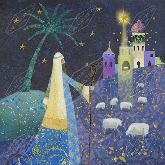 00034110JPA- Jan Pashley is represented by Pure Art Licensing Agency - Christmas Greeting Card Design