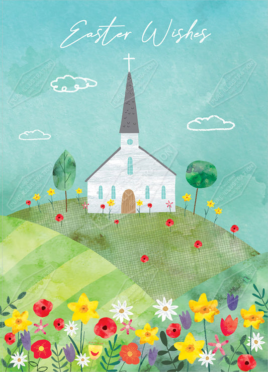 Easter Church Greeting Card Design by Cory Reid - Pure Art Licensing Agency & Surface Design Studio