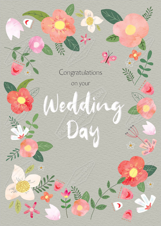 Wedding Flowers Greeting Card Design by Cory Reid - Pure Art Licensing Agency & Surface Design Studio