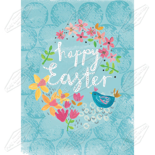 00034220SLA- Sarah Lake is represented by Pure Art Licensing Agency - Easter Greeting Card Design
