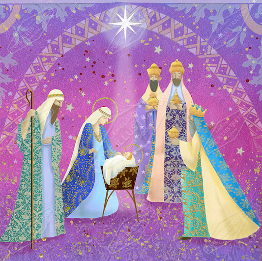 00034673JPA- Jan Pashley is represented by Pure Art Licensing Agency - Christmas Greeting Card Design