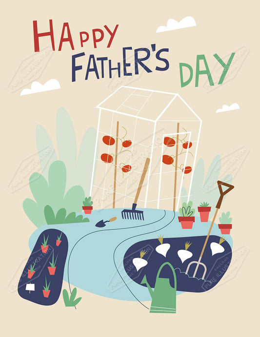 00034814RSW - Luke Swinney is represented by Pure Art Licensing Agency - Father's Day Greeting Card Design