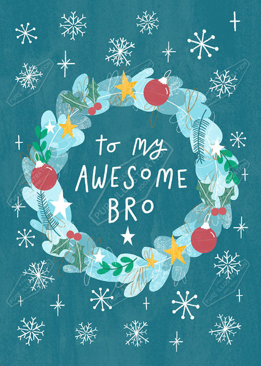 00034996LBR- Leah Brideaux is represented by Pure Art Licensing Agency - Christmas Greeting Card Design