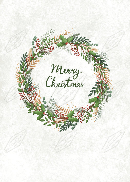 00035009AAIa- Anna Aitken is represented by Pure Art Licensing Agency - Christmas Greeting Card Design