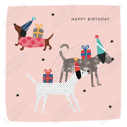 00035024IMC - Dog Birthday by Isla McDonald for Pure Art Licensing Agency International Product & Packaging Surface Design 