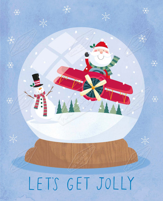 00035135SPI- Sarah Pitt is represented by Pure Art Licensing Agency - Christmas Greeting Card Design