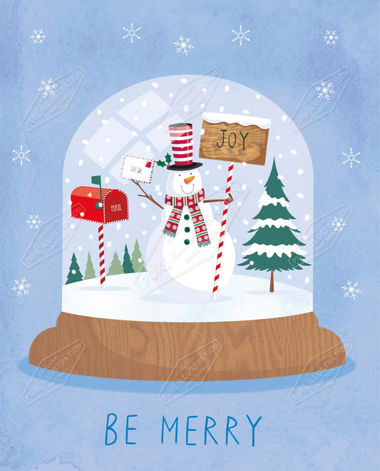 00035137SPI- Sarah Pitt is represented by Pure Art Licensing Agency - Christmas Greeting Card Design