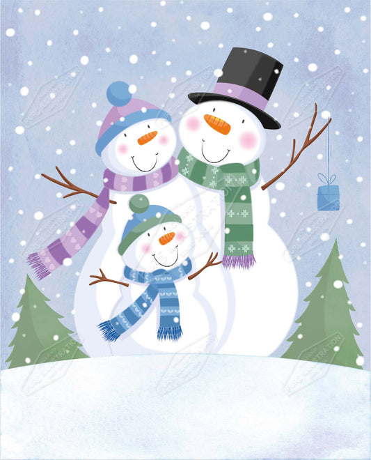 00035145SPI- Sarah Pitt is represented by Pure Art Licensing Agency - Christmas Greeting Card Design