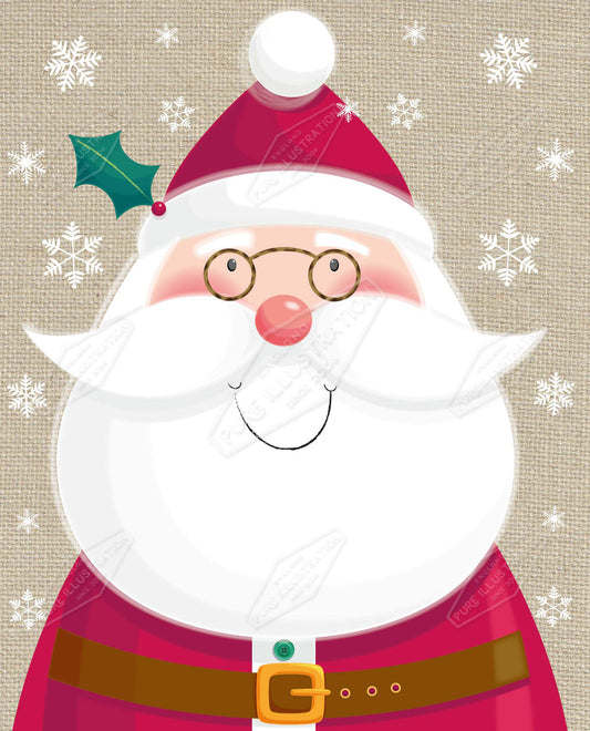 00035268SPI- Sarah Pitt is represented by Pure Art Licensing Agency - Christmas Greeting Card Design