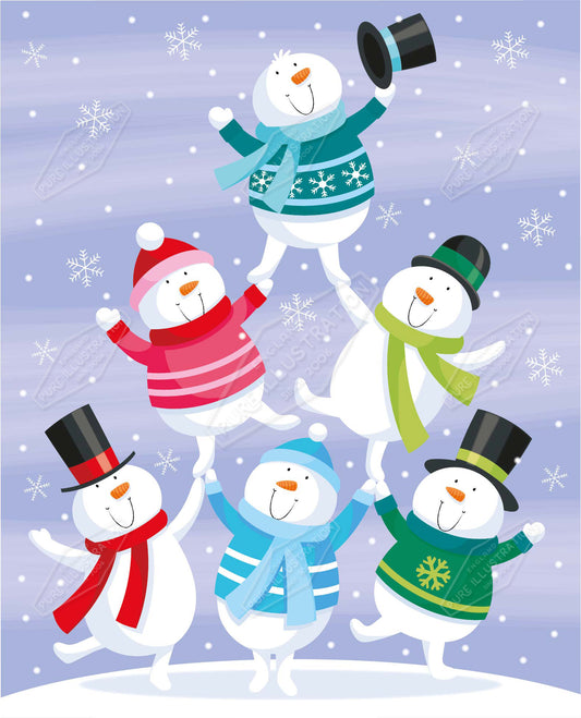 00035280SPI- Sarah Pitt is represented by Pure Art Licensing Agency - Christmas Greeting Card Design
