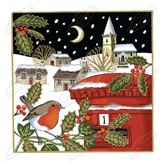00035294DEV - Deva Evans is represented by Pure Art Licensing Agency - Christmas Greeting Card Design