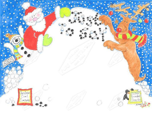 00035337CKO- Carla Koala is represented by Pure Art Licensing Agency - Christmas Greeting Card Design