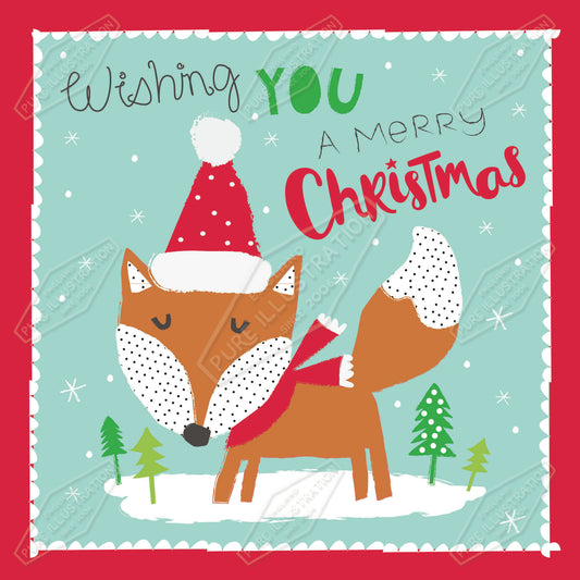 00035418IMC- Isla McDonald is represented by Pure Art Licensing Agency - Christmas Greeting Card Design