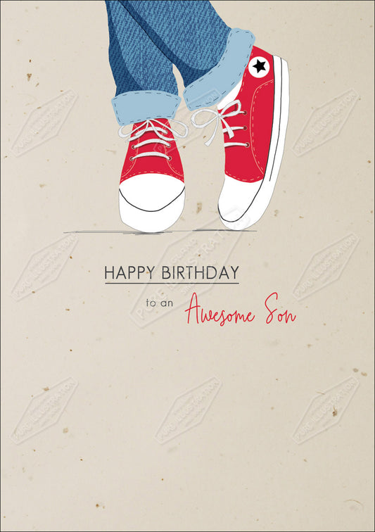 00035457CRE- Cory Reid is represented by Pure Art Licensing Agency - Birthday Greeting Card Design