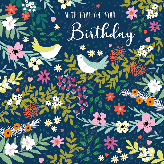 00035474CMI - Caitlin Miller is represented by Pure Art Licensing Agency - Birthday Greeting Card Design