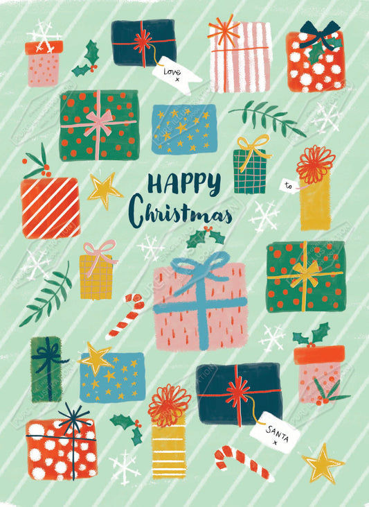 00035525SLA- Sarah Lake is represented by Pure Art Licensing Agency - Christmas Greeting Card Design