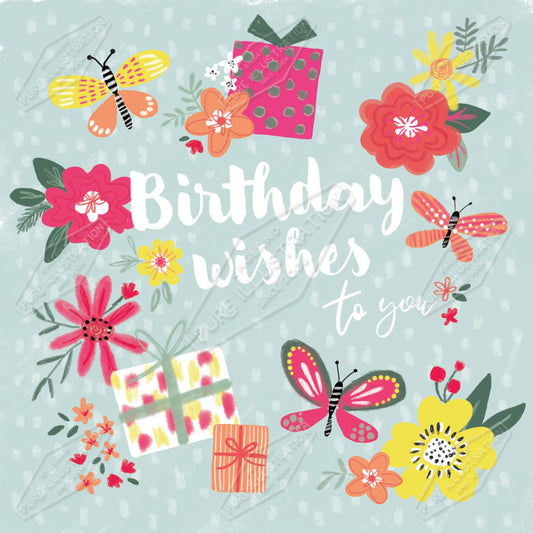 00035526SLA- Sarah Lake is represented by Pure Art Licensing Agency - Birthday Greeting Card Design