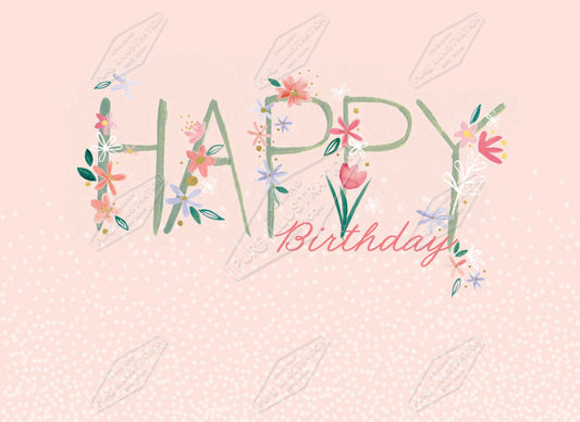 00035527SLA- Sarah Lake is represented by Pure Art Licensing Agency - Birthday Greeting Card Design
