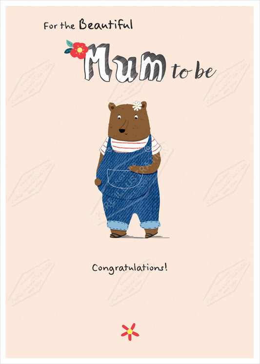 00035542CRE - Cory Reid is represented by Pure Art Licensing Agency - New Baby Greeting Card Design