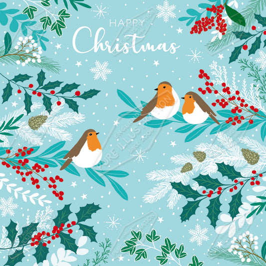00035571CMI - Caitlin Miller is represented by Pure Art Licensing Agency - Christmas Greeting Card Design