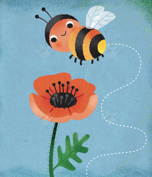 Pure Art Licensing Agency Buzzing Bee by Fhiona Galloway