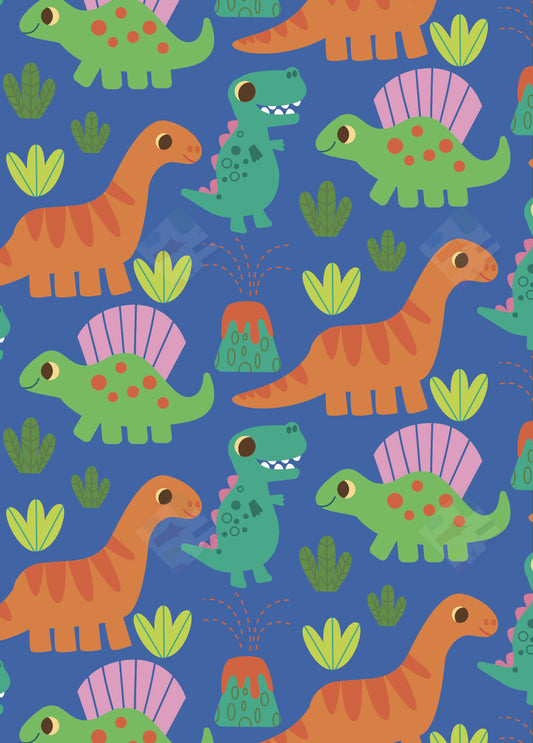 Pure Art Licensing Agency Dianosaur Pattern by Fhiona Galloway
