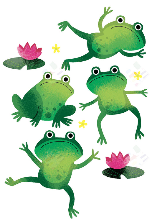 Frog Pattern by Fhiona Galloway for Pure Art Licensing Agents International
