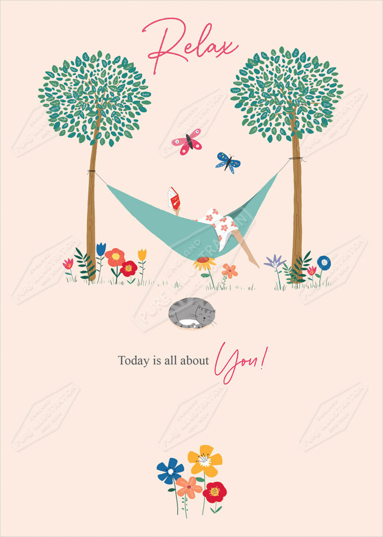 00035611CRE - Cory Reid is represented by Pure Art Licensing Agency - Birthday Greeting Card Design