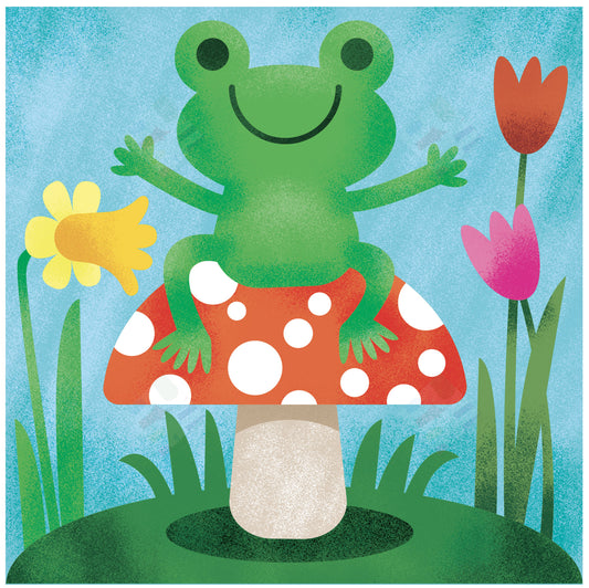 Happy Frog artwork by Fhiona Galloway for Pure Art Licensing Agency