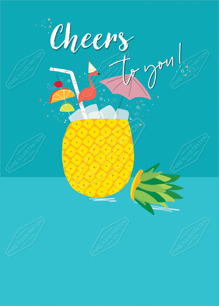 00035613CRE - Cory Reid is represented by Pure Art Licensing Agency - Birthday Greeting Card Design