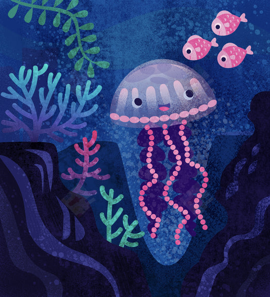 Jelly Fish design by Fhiona Galloway for Pure Art Licensing Agency