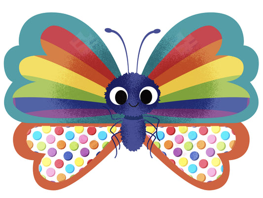 Rainbow Butterfly by Fhiona Galloway - Represented by Pure Art Licensing Agency