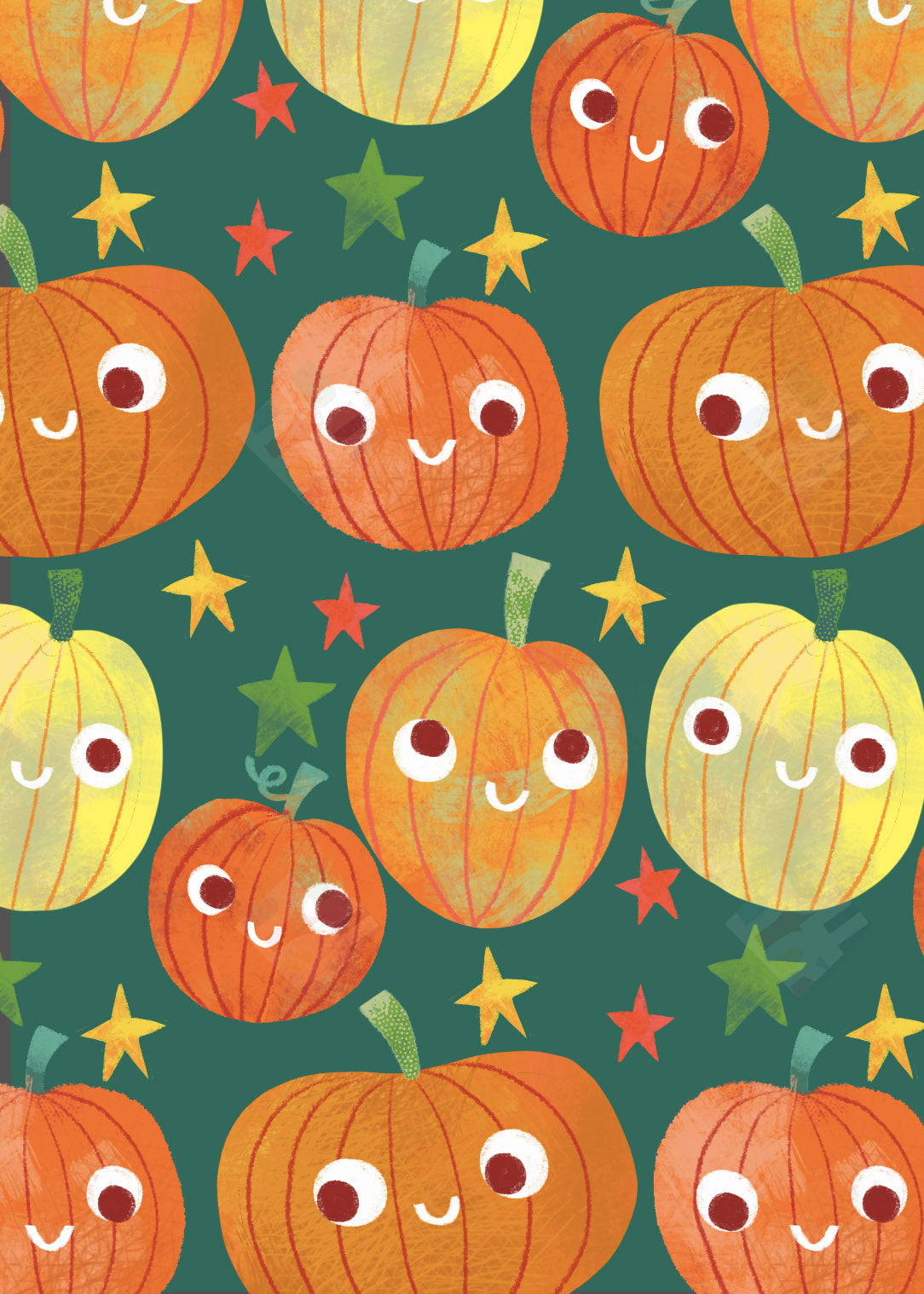 Pumpkin Pattern by Fhiona Galloway - Pure Art Licensing Agency